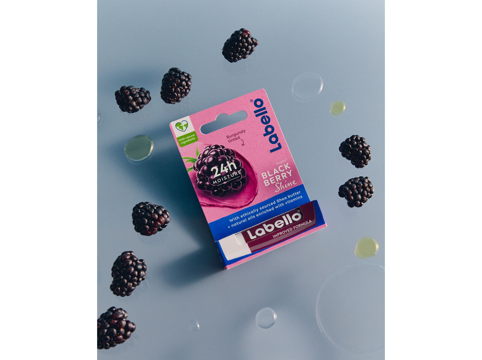 BATOM CUIDADO DOS L&Aacute;BIOS FRUTADO BLACKBERRY SHINE LABELLO 1 UN image number 1