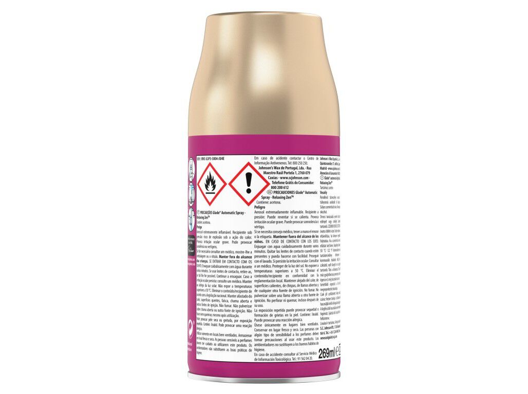 AMBIENTADOR AUTOMATIC GLADE RECARGA BERRY+RELAX+SANDAL 3X269ML image number 1