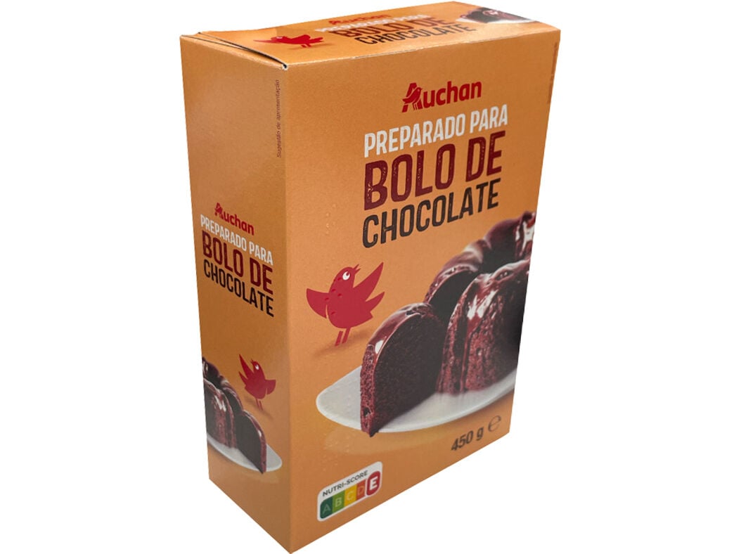 PREPARADO AUCHAN DE BOLO DE CHOCOLATE 450G