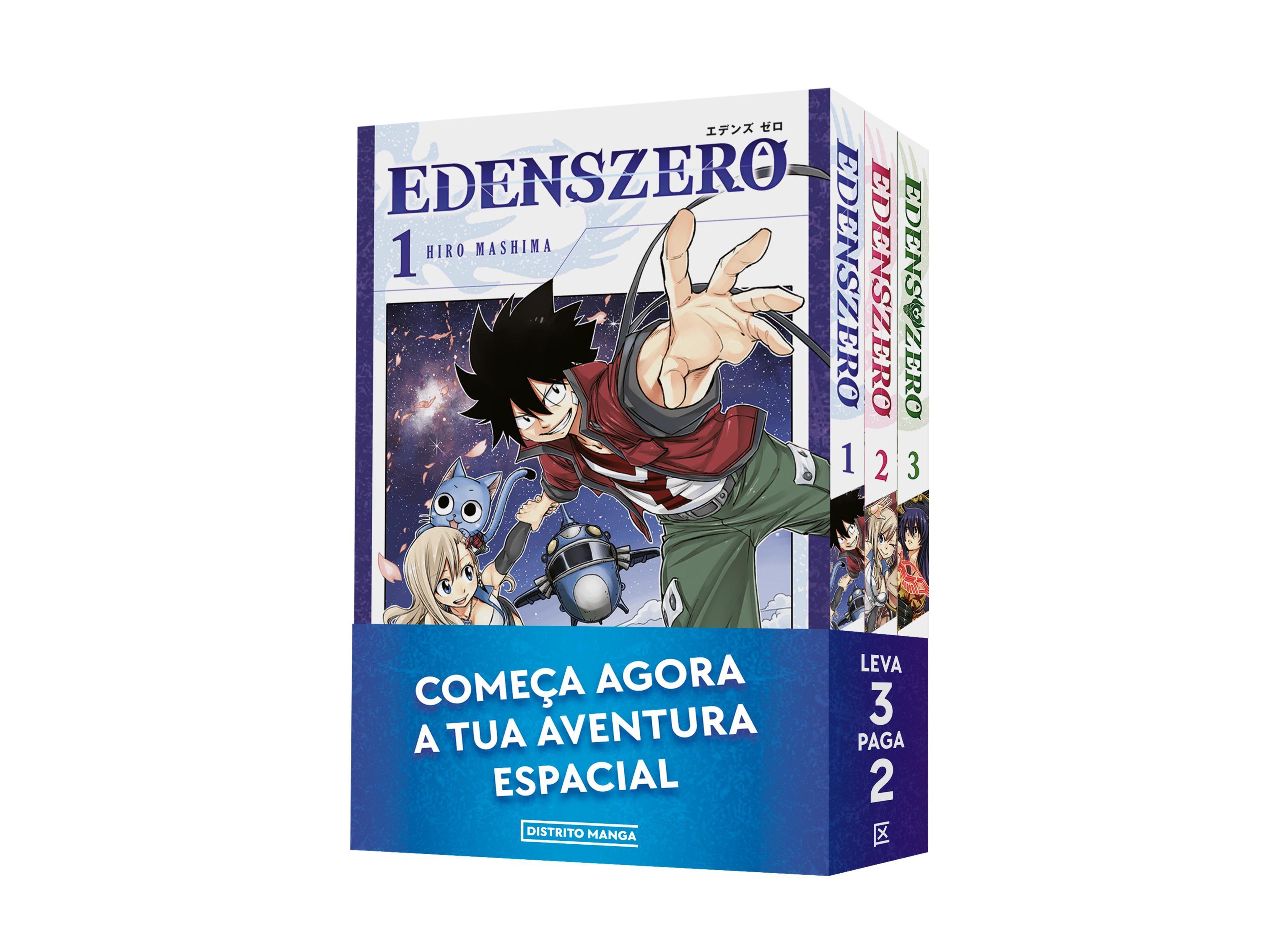 PACK EDENS ZERO - LIVROS 1 2 E 3 DE HIRO MASHIMA image number 0