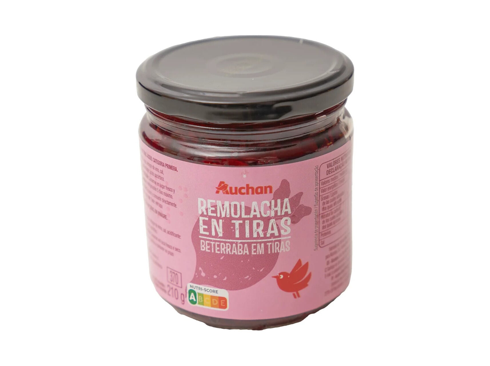 BETERRABA AUCHAN EM TIRAS 345(210)G image number 0