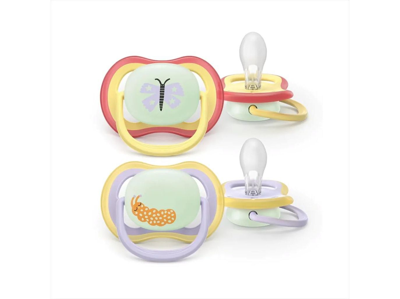 CHUPETA AVENT ULTRA AIR NT 0-6M LIL/AM 2UN image number 0