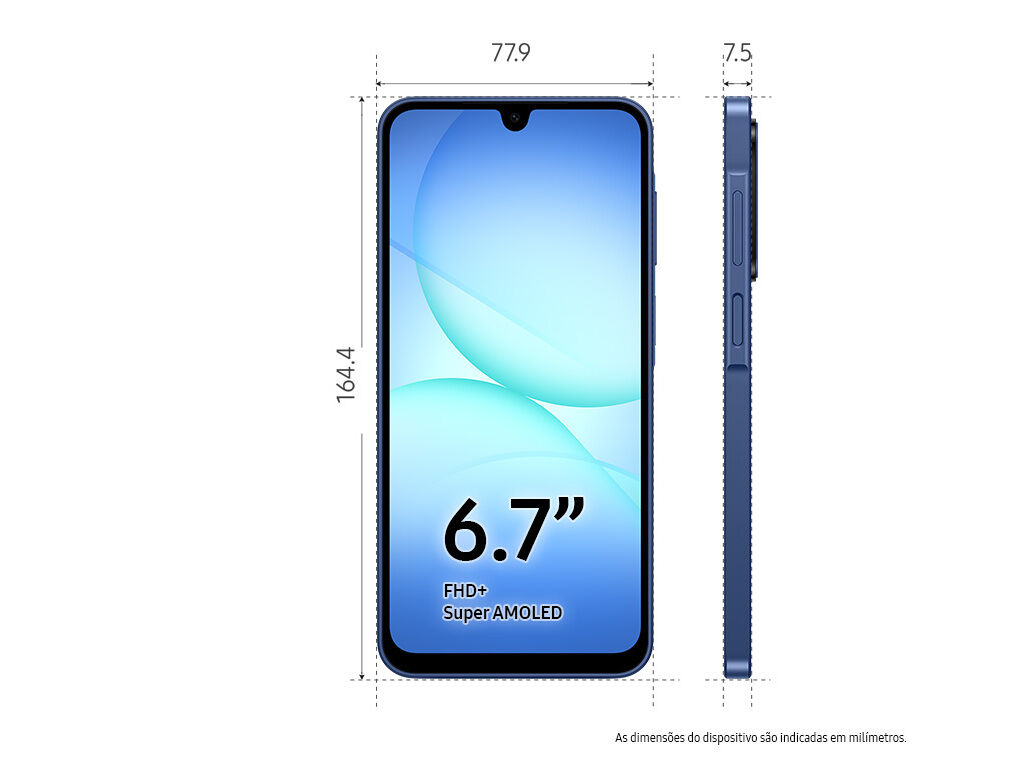 SMARTPHONE SAMSUNG GALAXY A17 5G 256GB AZUL image number 2