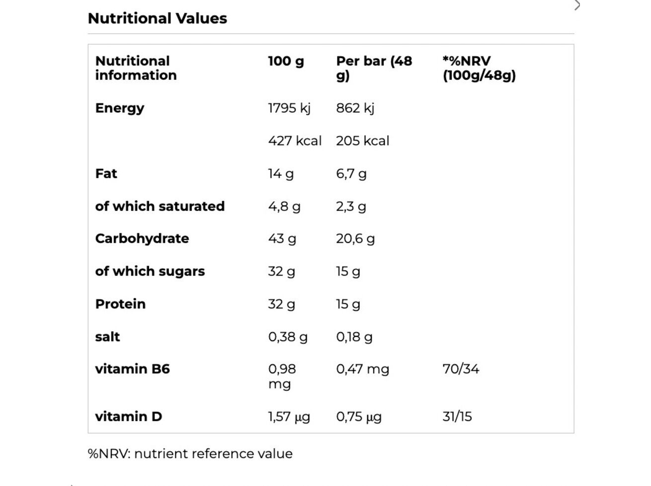 BARRAS PROTEINA ENERVIT LEMON CAKE 48G image number 1