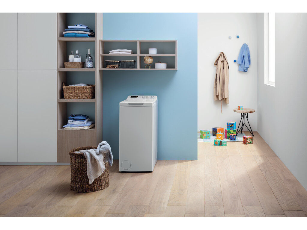 M&Aacute;QUINA LAVAR ROUPA INDESIT BTW S72200 SP/N BRANCO 7KG E image number 2