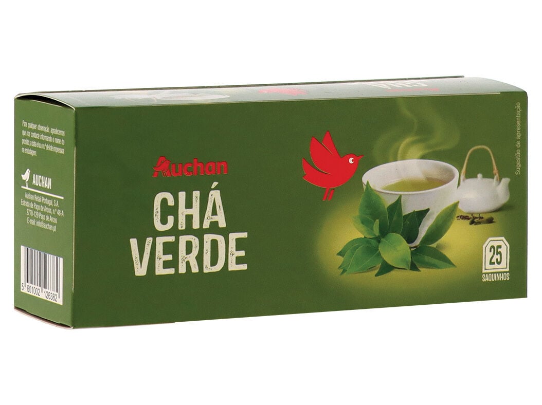 CH&Aacute; VERDE AUCHAN 25 SAQUETAS image number 0