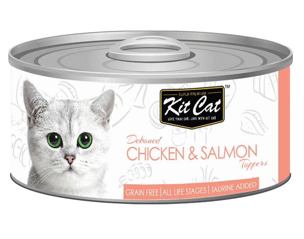 COMIDA H&Uacute;MIDA GATO KITCAT FRANGO&SALM&Atilde;O 80 G image number 0