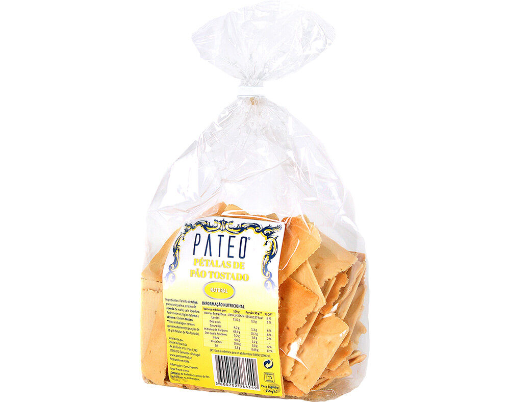 P&Eacute;TALAS P&Aacute;TEO DE P&Atilde;O NATURAL 250G