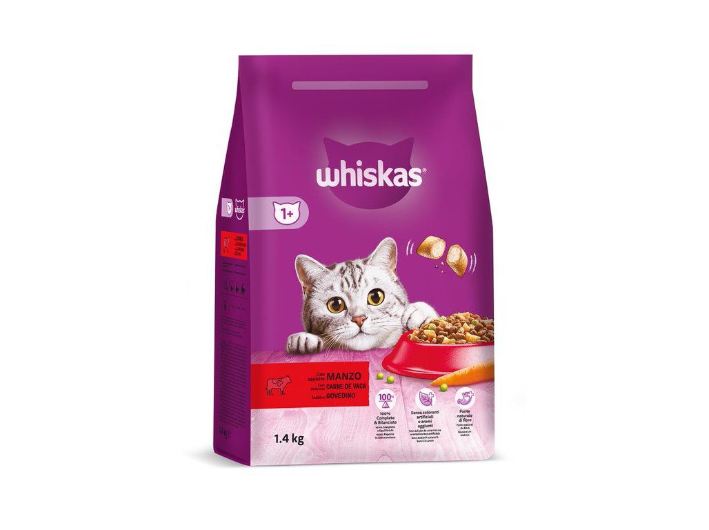 RA&Ccedil;&Atilde;O PARA GATO WHISKAS ADULTO VACA 1.4KG