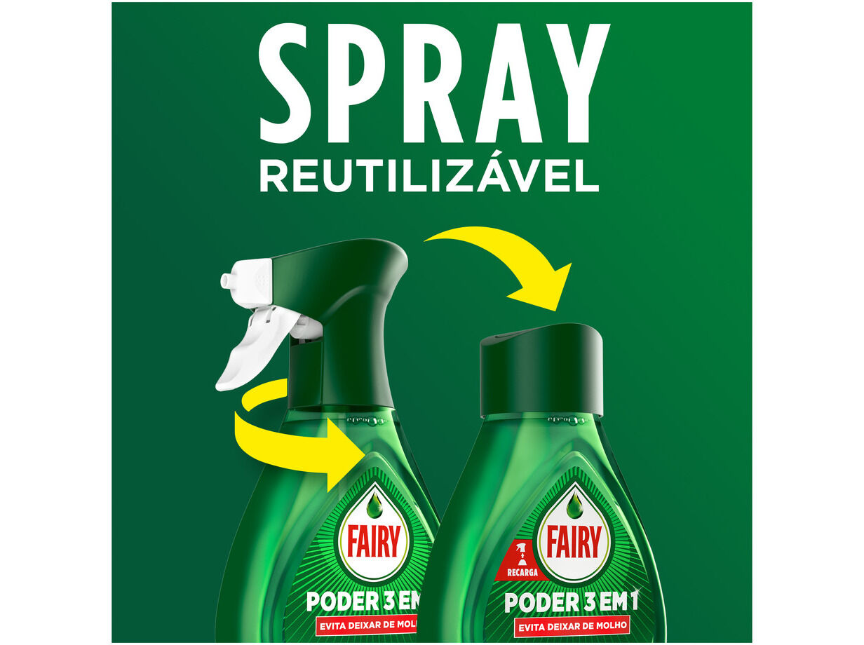 DETERGENTE LOI&Ccedil;A MANUAL FAIRY SPRAY LIM&Atilde;O 500ML image number 4