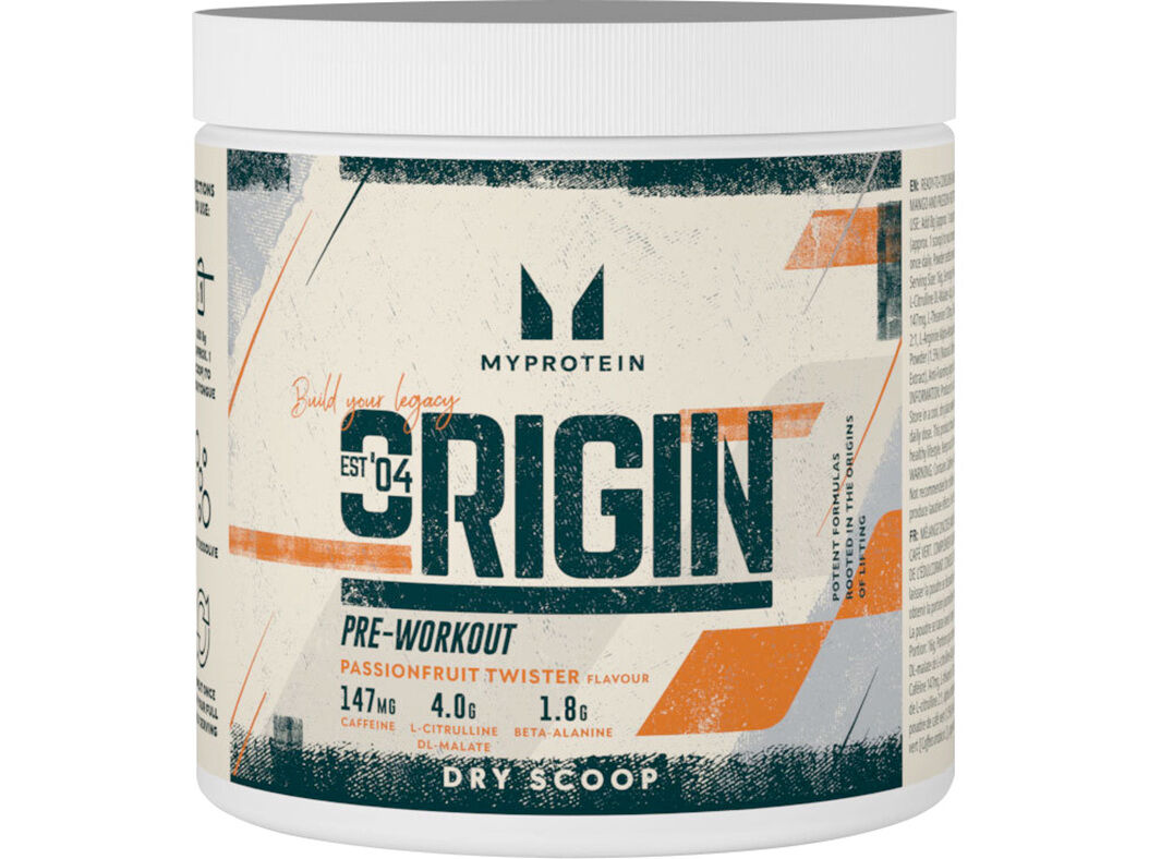 PR&Eacute;-TREINO MYPROTEIN ORIGIN MARACUJ&Aacute; 288G