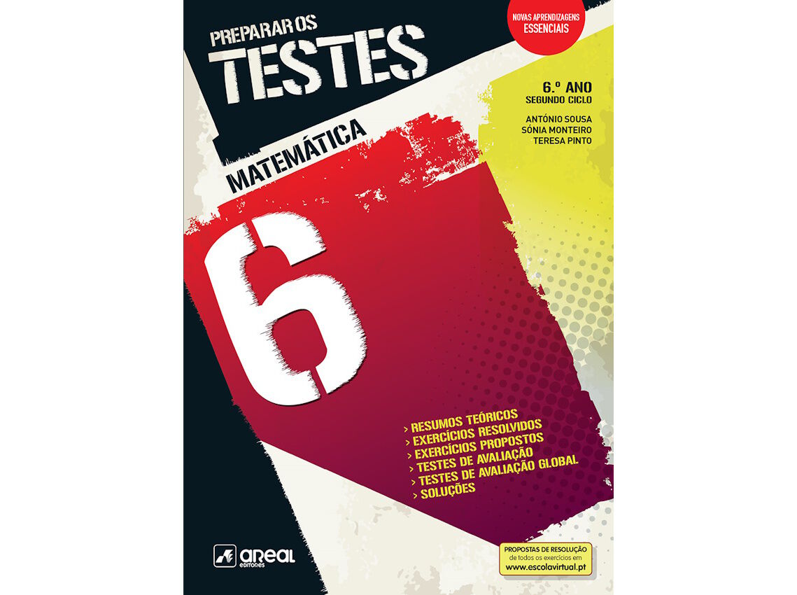 LIVRO PREP.TESTES MATEM&Aacute;TICA 6&ordm; ANO image number 1
