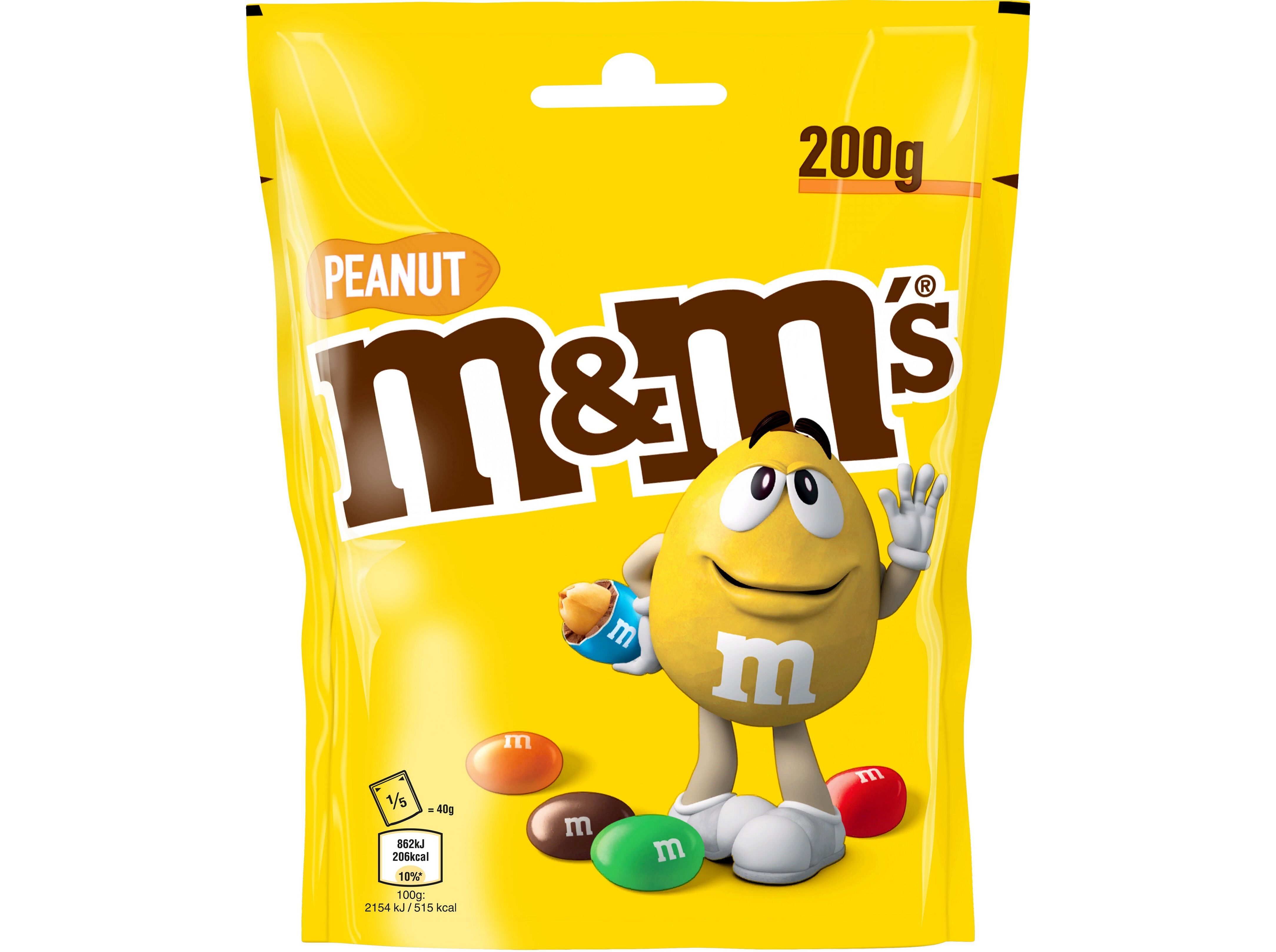 PASTILHAS DE CHOCOLATE M&M`S AMENDOIM 200 G image number 0