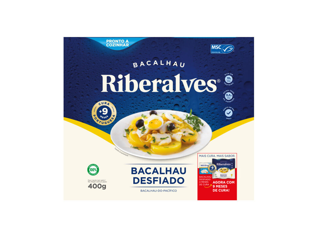 BACALHAU RIBERALVES DESFIADO MSC 400G