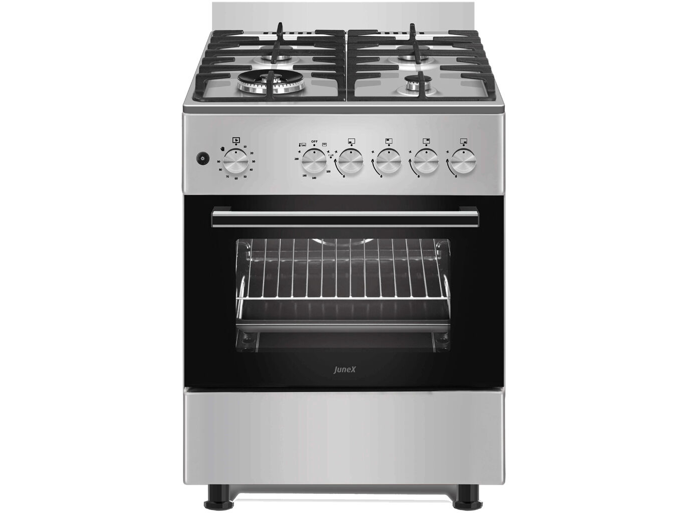 FOG&Atilde;O GAS NATURAL JUNEX RL 777 X-H INOX 60X60