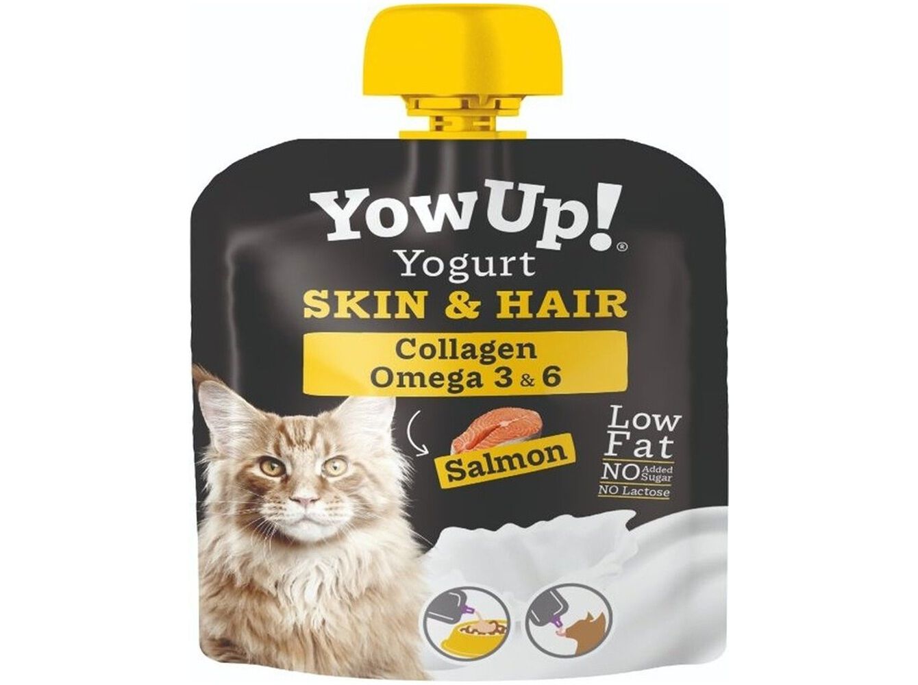 IOGURTE PARA GATO YOWUP PELE&PELO 85G image number 0