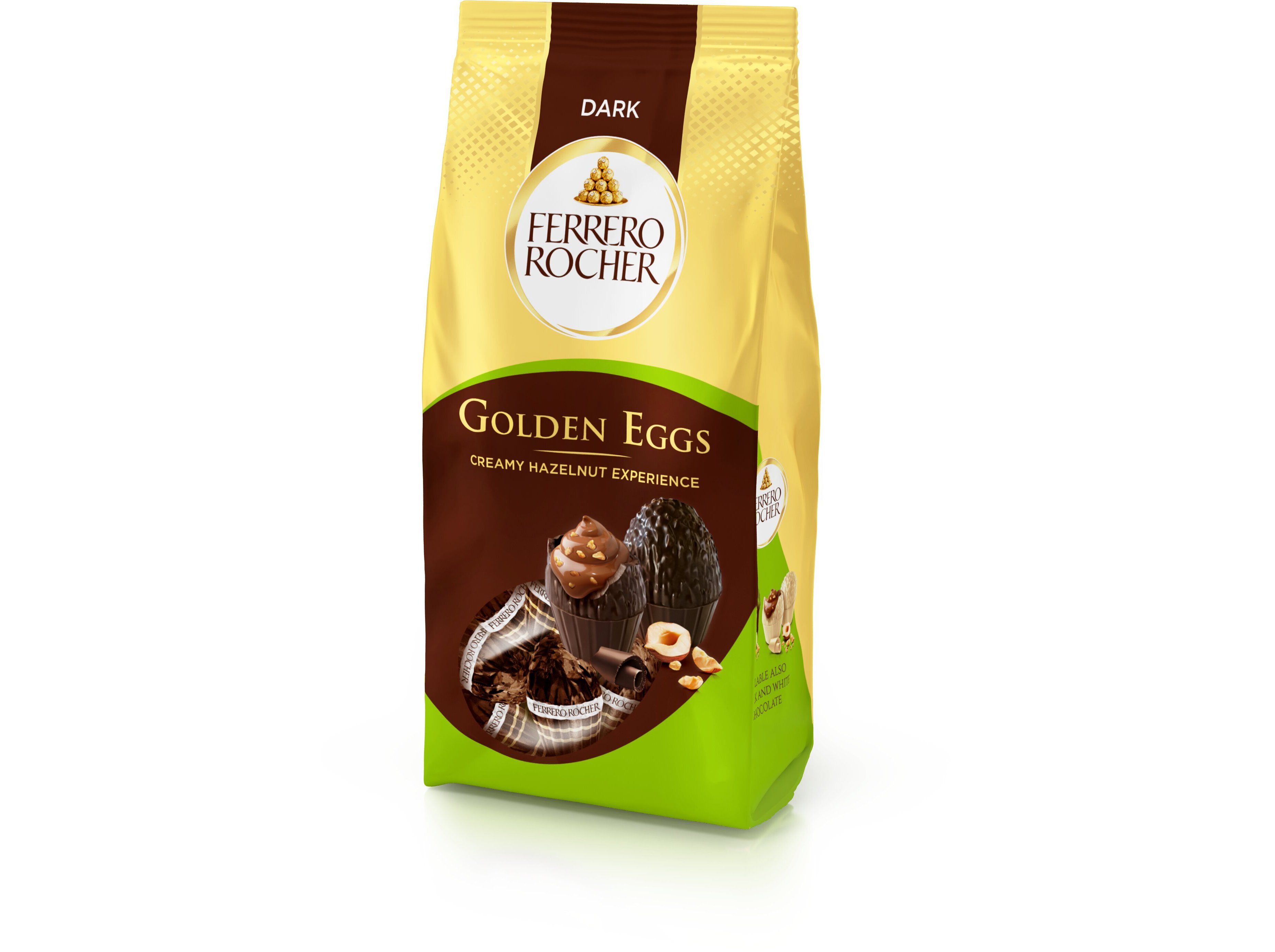 OVINHOS DE CHOCOLATE FERRERO ROCHER GOLDEN DARK 90G image number 1