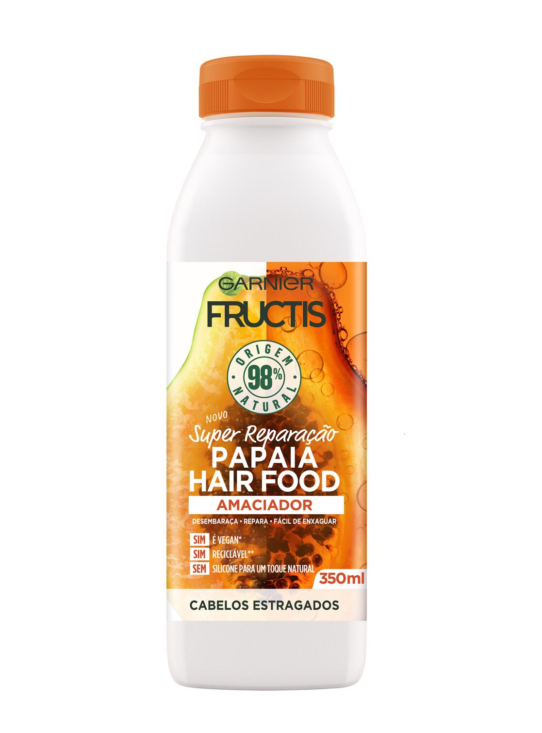 CONDICIONADOR FRUCTIS HAIR FOOD PAPAIA 350ML image number 0