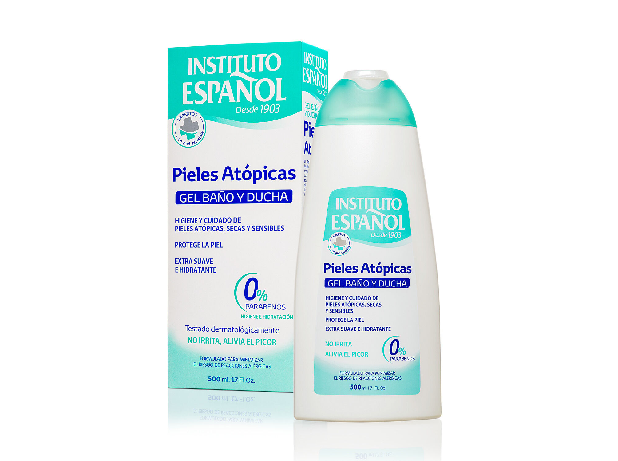 GEL DE BANHO INSTITUTO ESPA&Ntilde;OL PELES AT&Oacute;PICAS 500ML image number 0