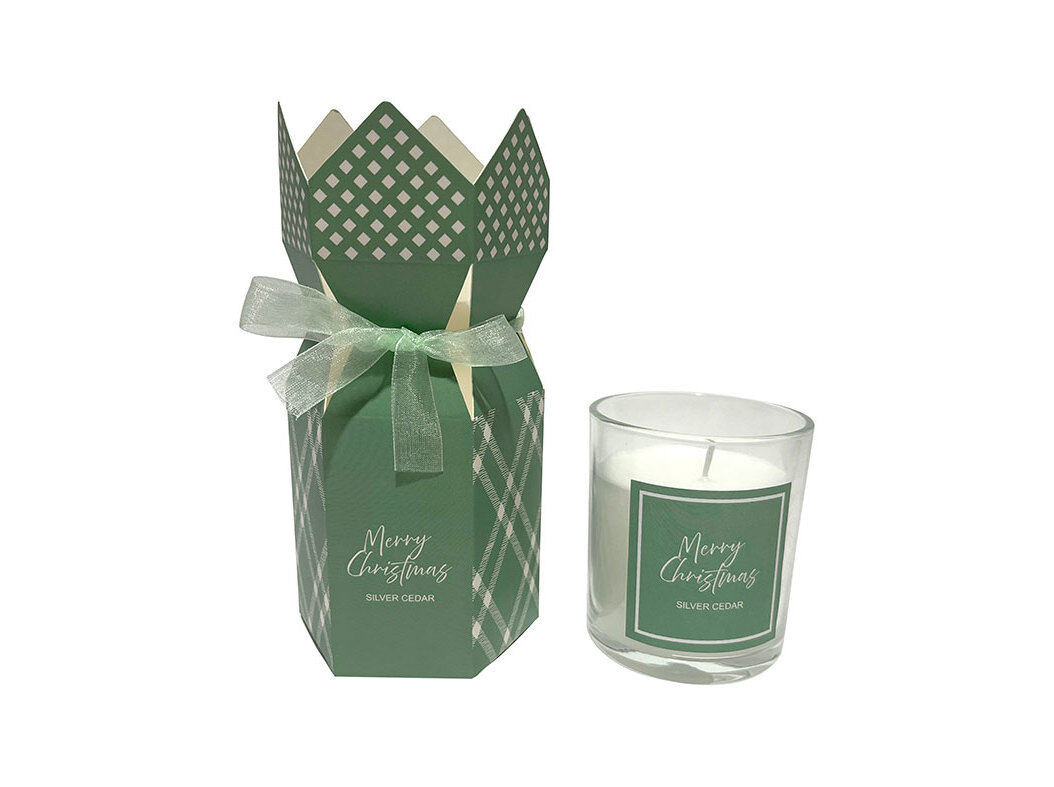 VELA PERFUMADA COM COPO ACTUEL CEDRO &Oslash;7X8CM CAIXA GIFT image number 0