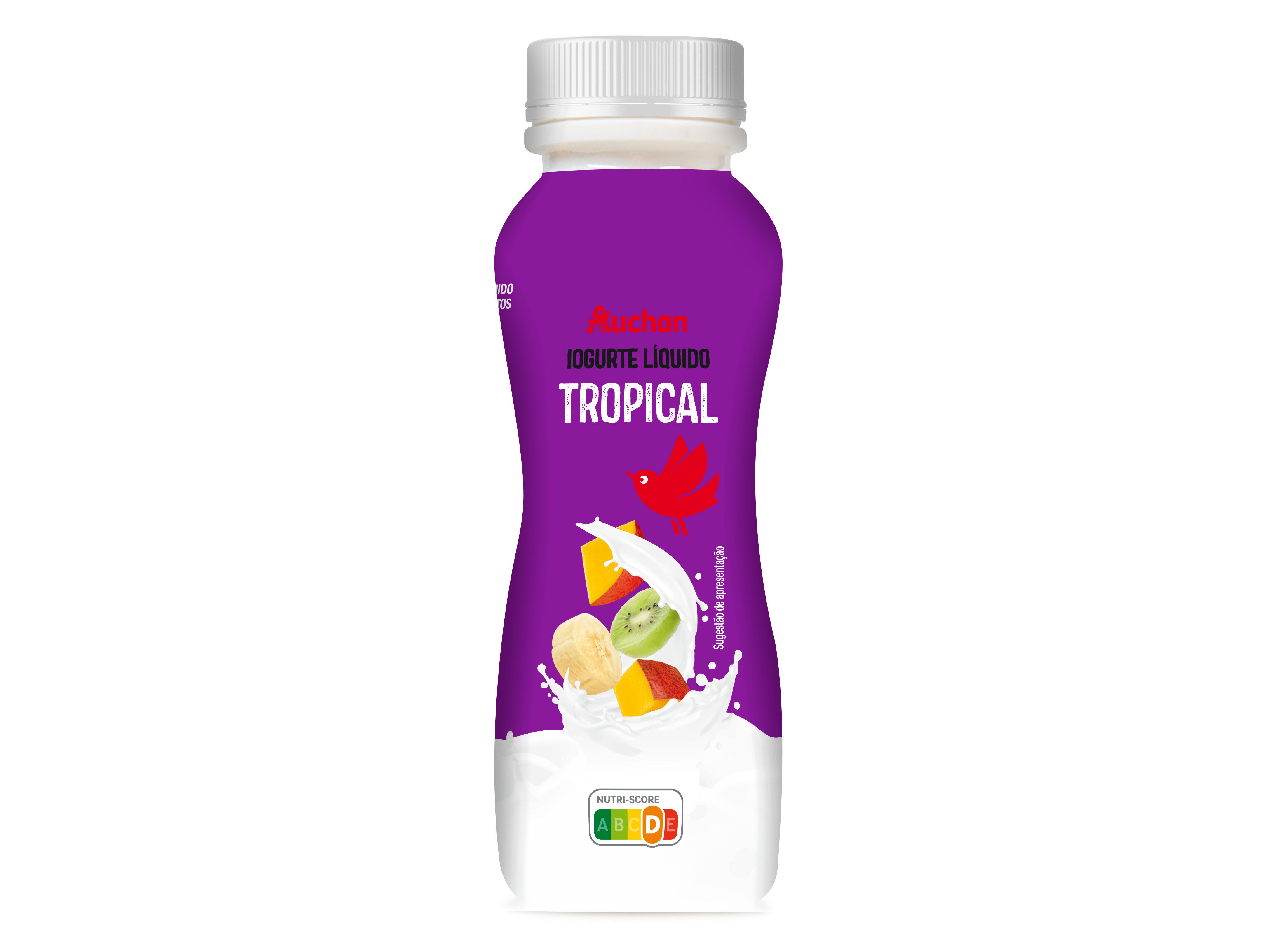 IOGURTE LIQUIDO AUCHAN TROPICAL 160G image number 0