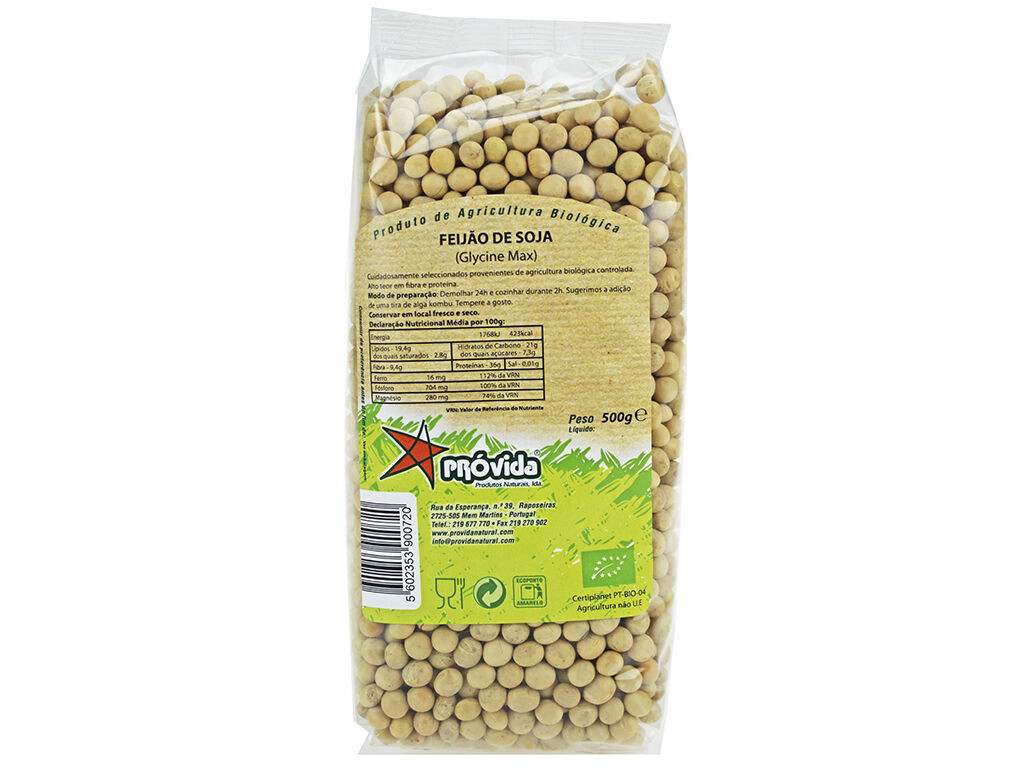 FEIJ&Atilde;O DE SOJA PR&Oacute;VIDA SECO BIO 500G