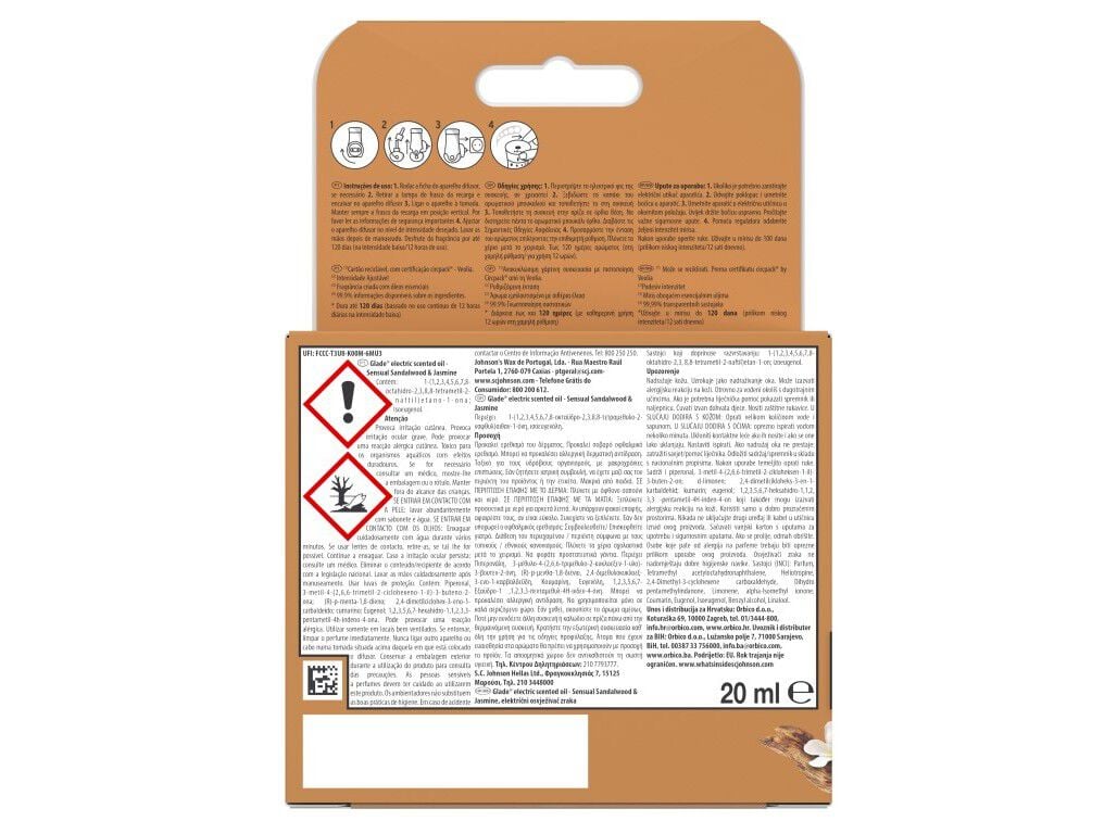 AMBIENTADOR GLADE EL&Eacute;CTRICO APARELHO SANDALWOOD 20ML image number 1