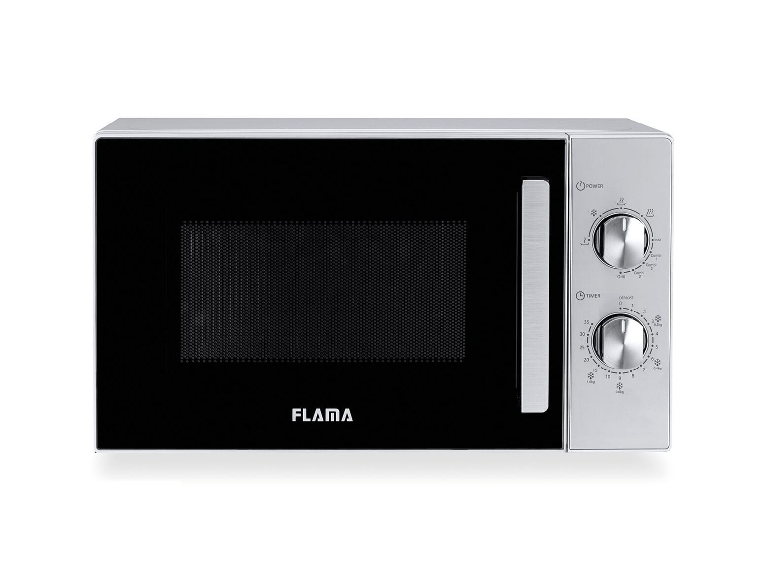 MICRO-ONDAS COM GRILL FLAMA 1803FL INOX 20L