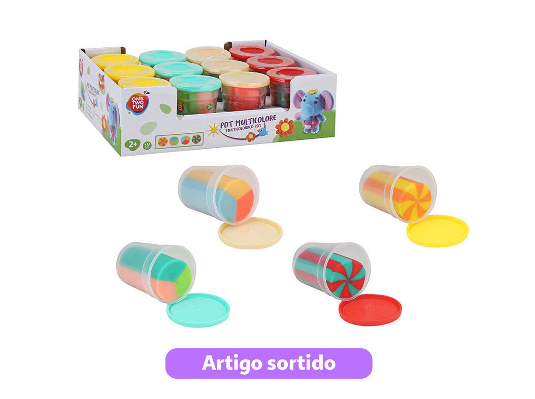 PASTA DE MOLDAR ONE TWO FUN CORES SORTIDAS