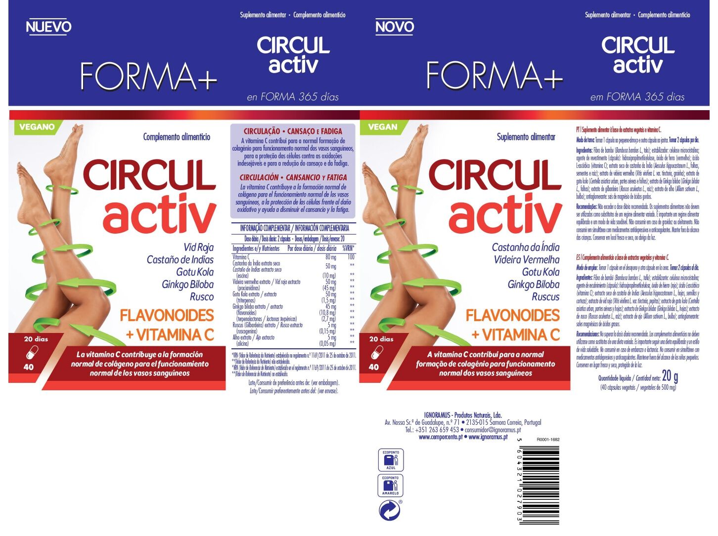 SUPLEMENTO FORMA+ CIRCUL ACTIV 40 CAPS image number 1