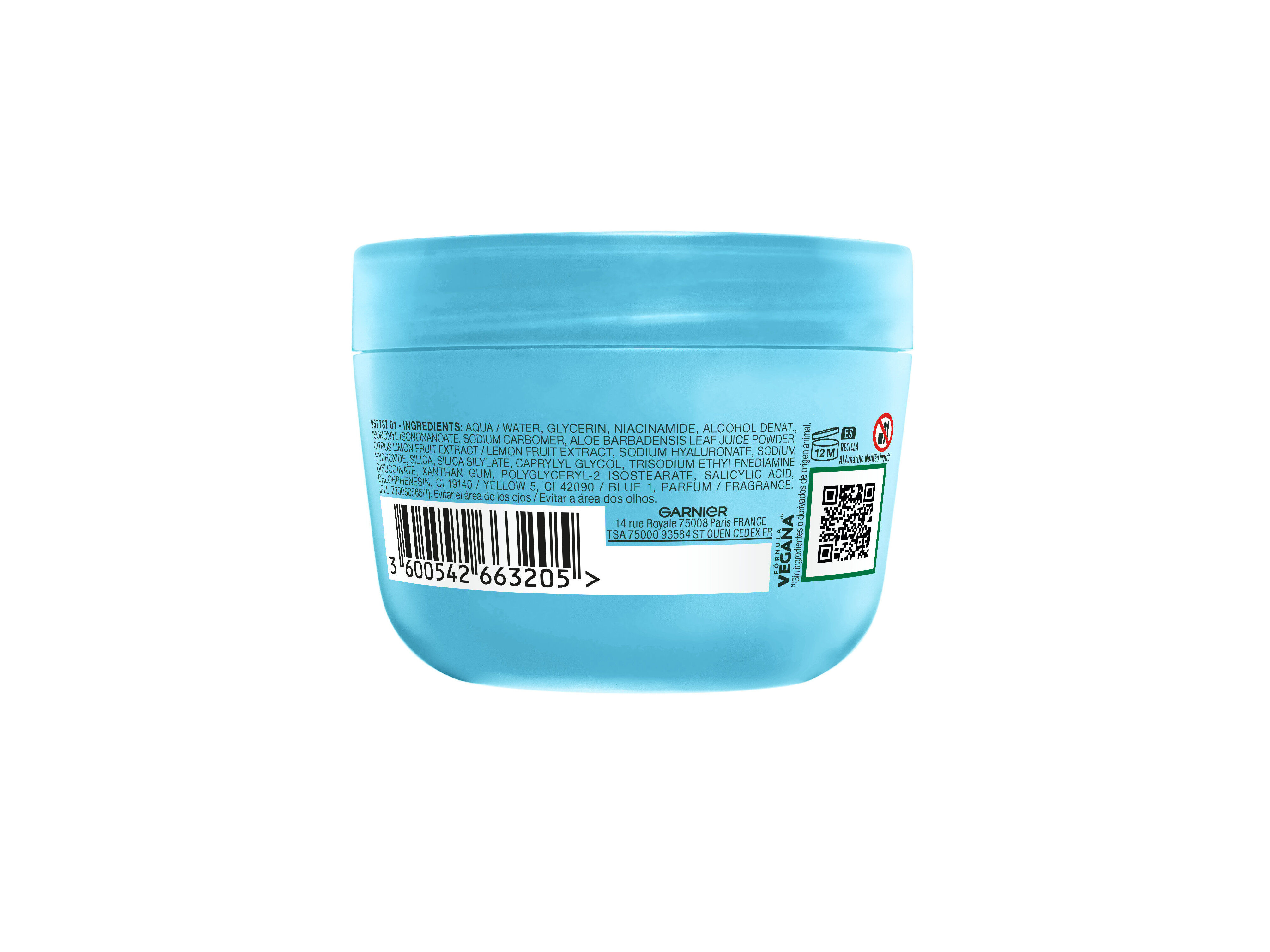 CREME ROSTO GARNIER SORBET HIALUR&Oacute;NICO 85ML image number 1