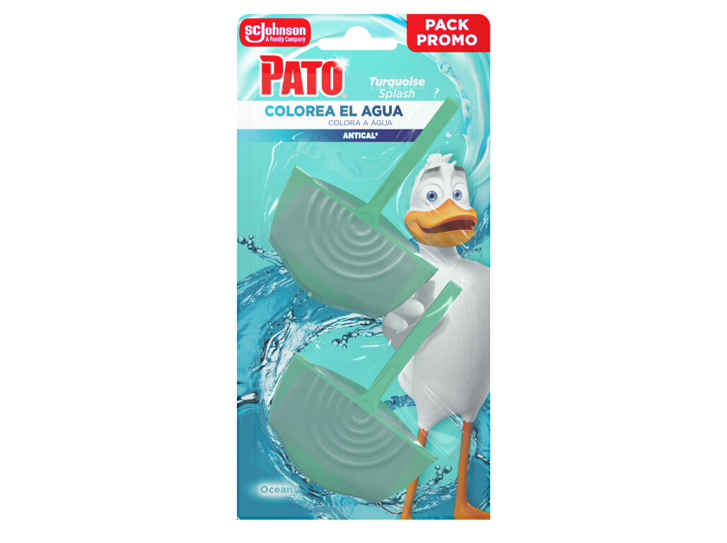 BLOCO SANIT&Aacute;RIO PATO TURQUOISE SPLASH 2UN image number 0