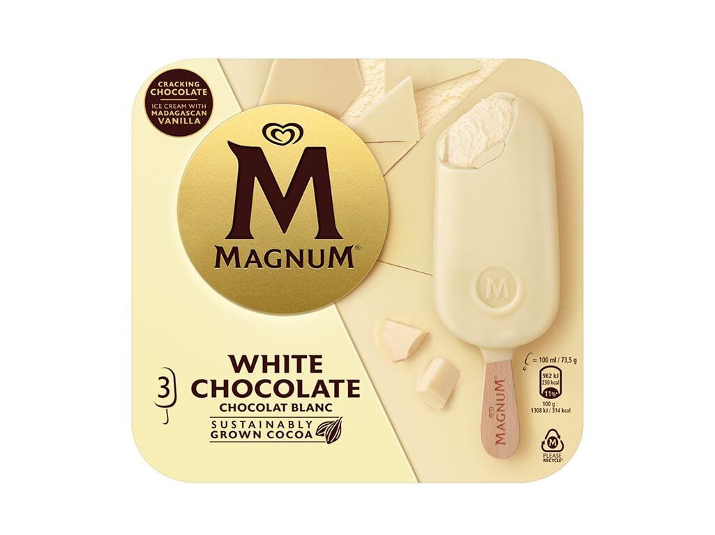 GELADO MAGNUM BRANCO 3X100ML image number 0