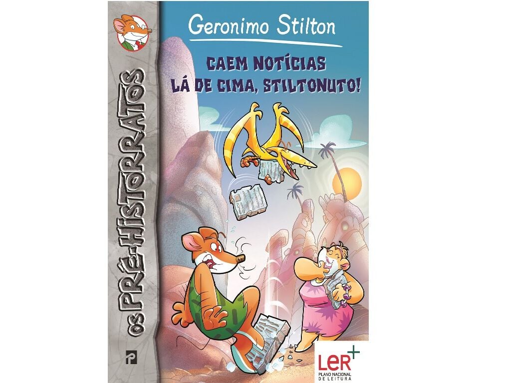 LIVRO GERONIMO STILTON N:10 CAEM NOTICIAS L&Aacute; DE CIMA image number 1