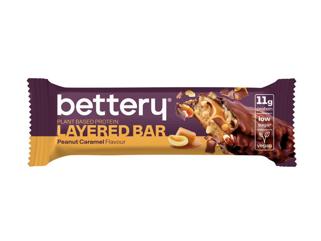 BARRA BETTERY LAYERED AMENDOIM&CARAMELO 40GR