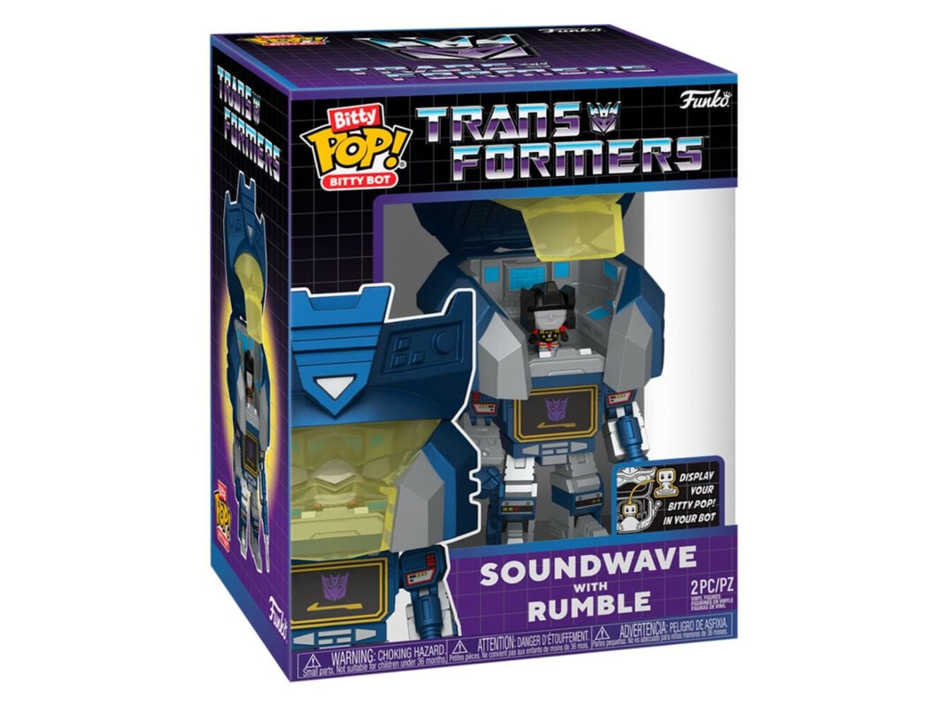 FIGURA FUNKO BITTY BOTS: TRANSFORMERS- SOUNDWAVE image number 0