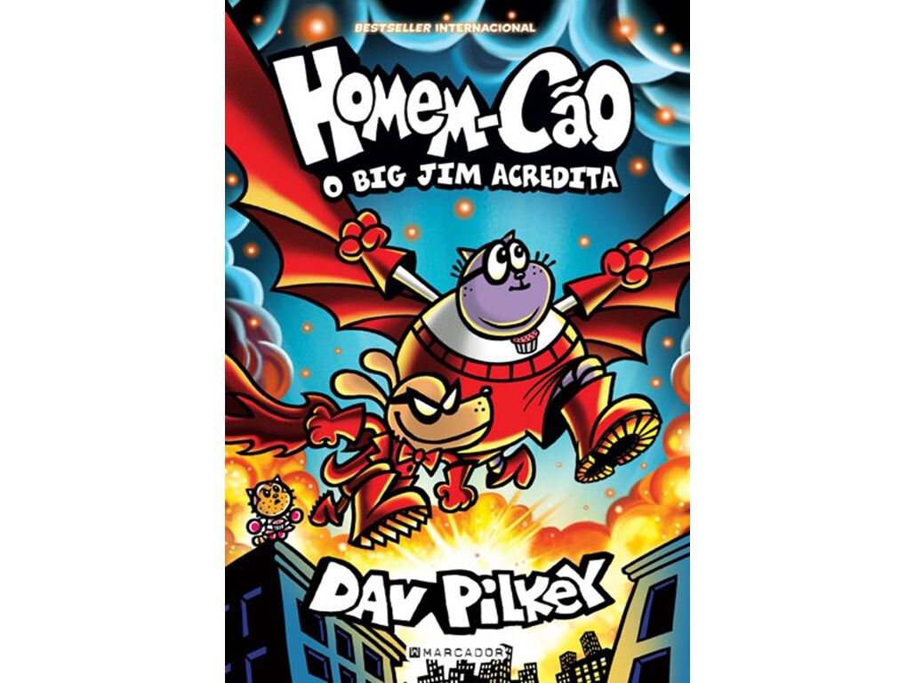 LIVRO O HOMEM-C&Atilde;O 14 - O BIG JIM ACREDITA DE DAV PILKEY image number 0