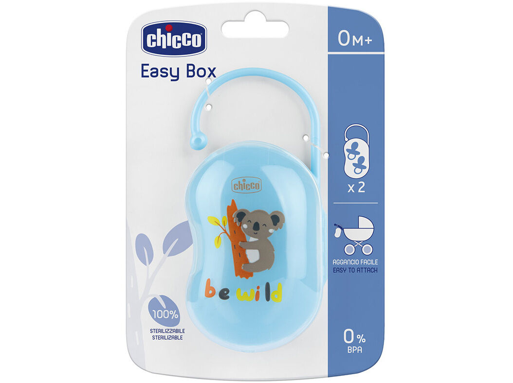 PORTA CHUPETA CHICCO DUPLO AZUL image number 0