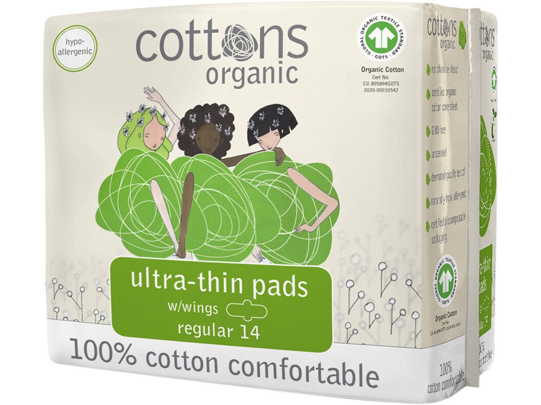 PENSO COTTONS HIGI&Eacute;NICO ULTRA FINO COM ABAS REGULAR 14UN