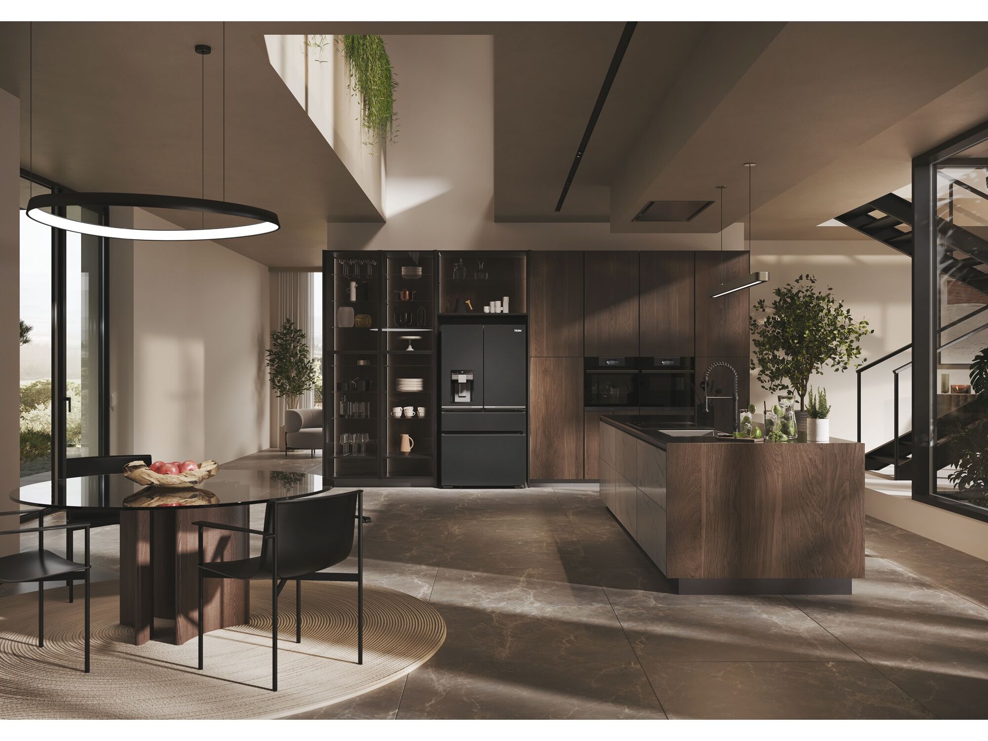 FRIGOR&Iacute;FICO AMERICANO HAIER HFW7918EIMB NO FROST E 601L image number 19