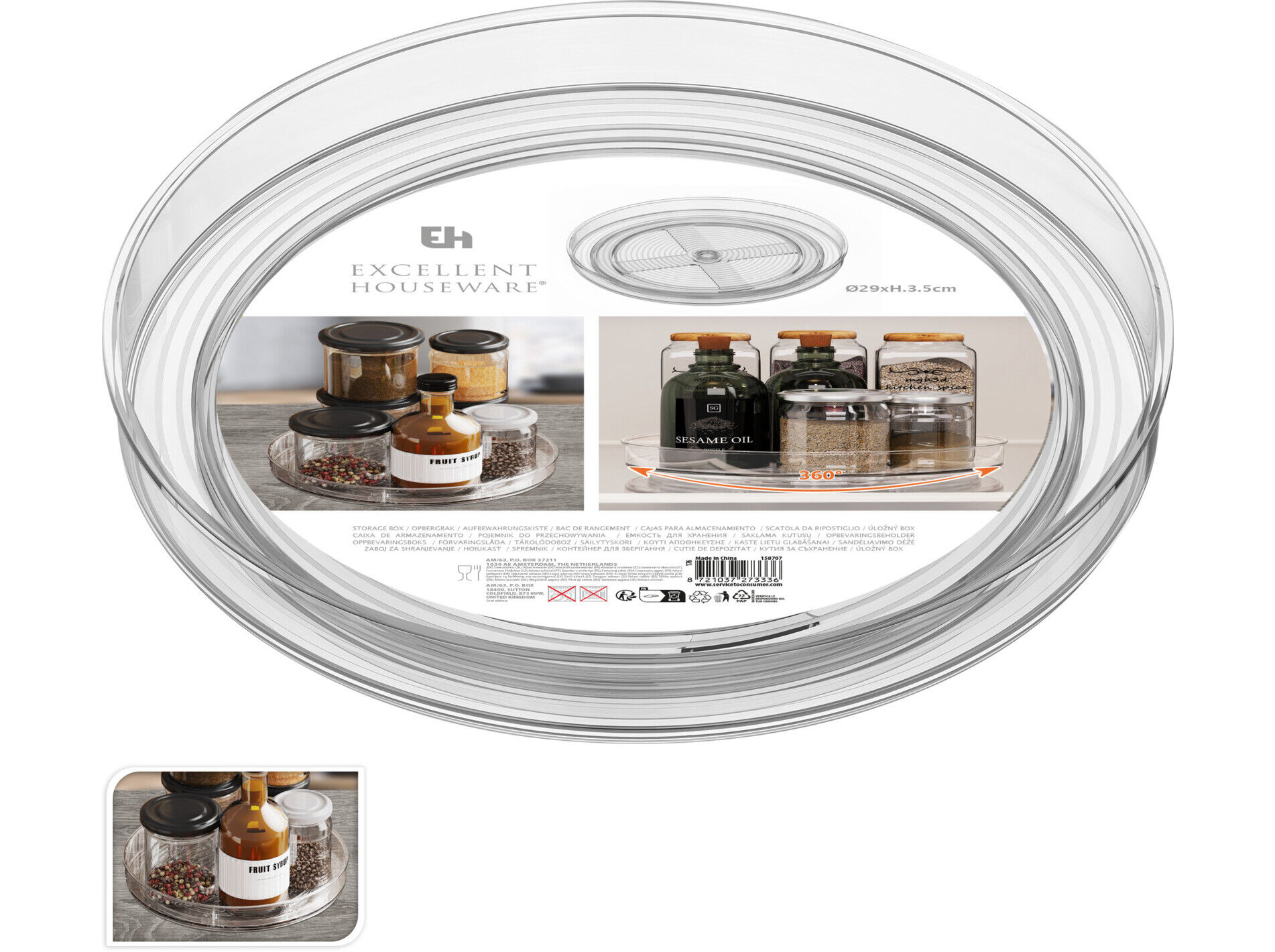 ORGANIZADOR PARA FRIGORIFICO GIRAT&Oacute;RIO 29X29X3.5CM image number 0