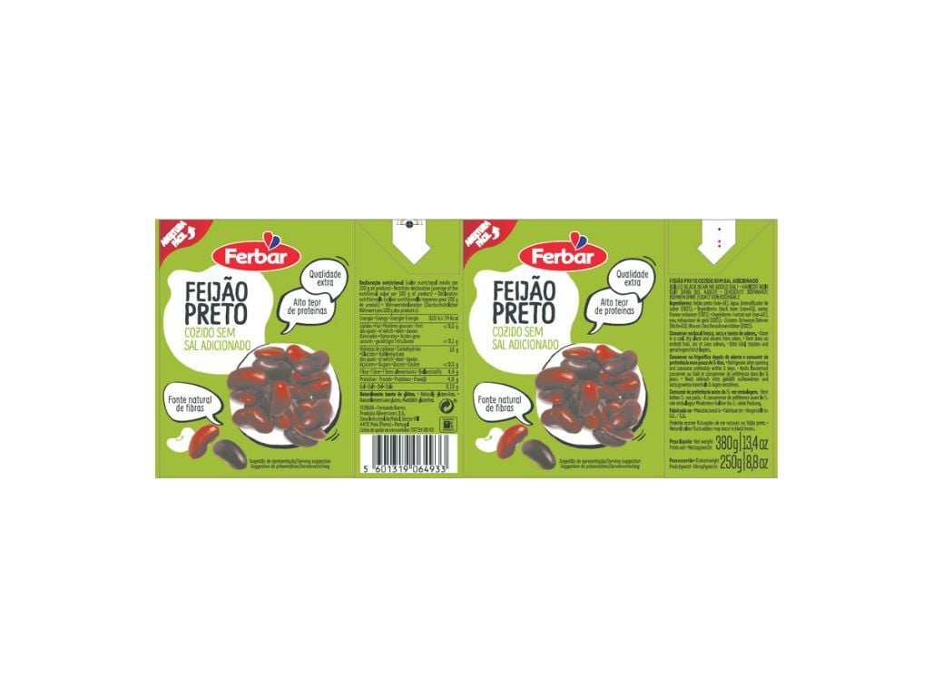 FEIJ&Atilde;O PRETO FERBAR TETRA 380G image number 0