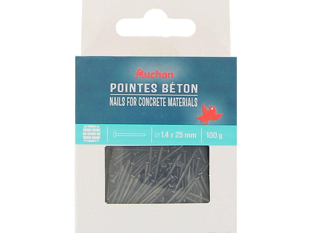 PREGOS PARA BET&Atilde;O AUCHAN 1.4X25MM image number 0