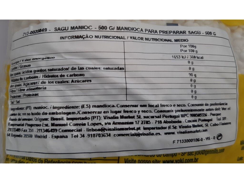 PREPARADOS YOKI SAGU 500G image number 2