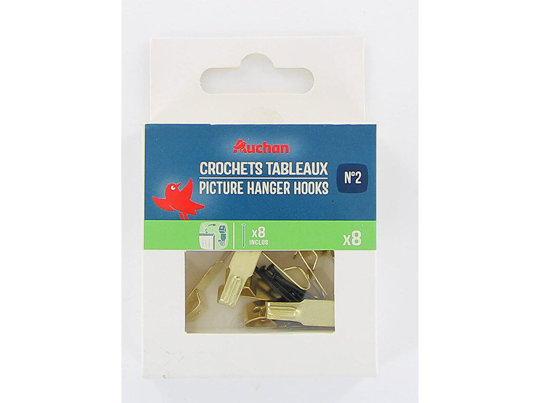 GANCHOS PARA QUADROS AUCHAN N&ordm;2 8 PE&Ccedil;AS image number 0