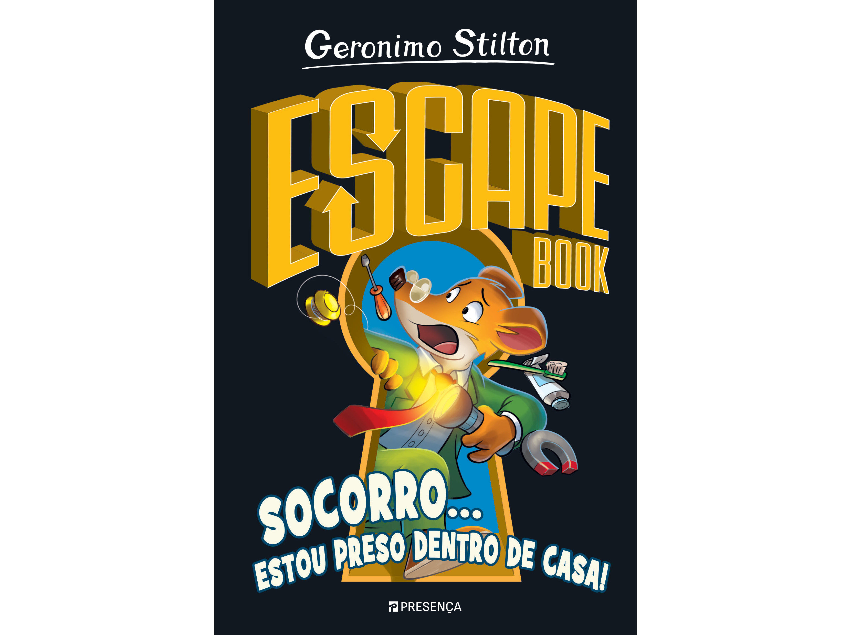 LIVRO ESCAPE BOOK - SOCORRO...ESTOU PRESO DENTRO DE CASA DE GERONIMO STILTON image number 0