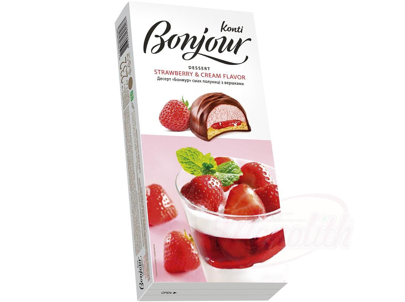 BOMBONS BONJOUR MORANGO COM NATAS 232G image number 1