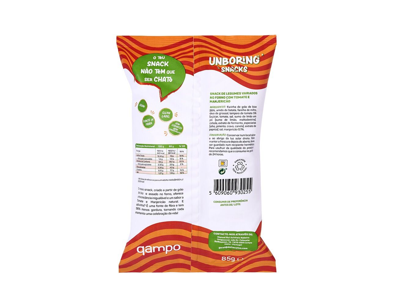 SNACKS - VEGETAIS QAMPO UNBORING TOMATE E MANG 85 GR image number 1