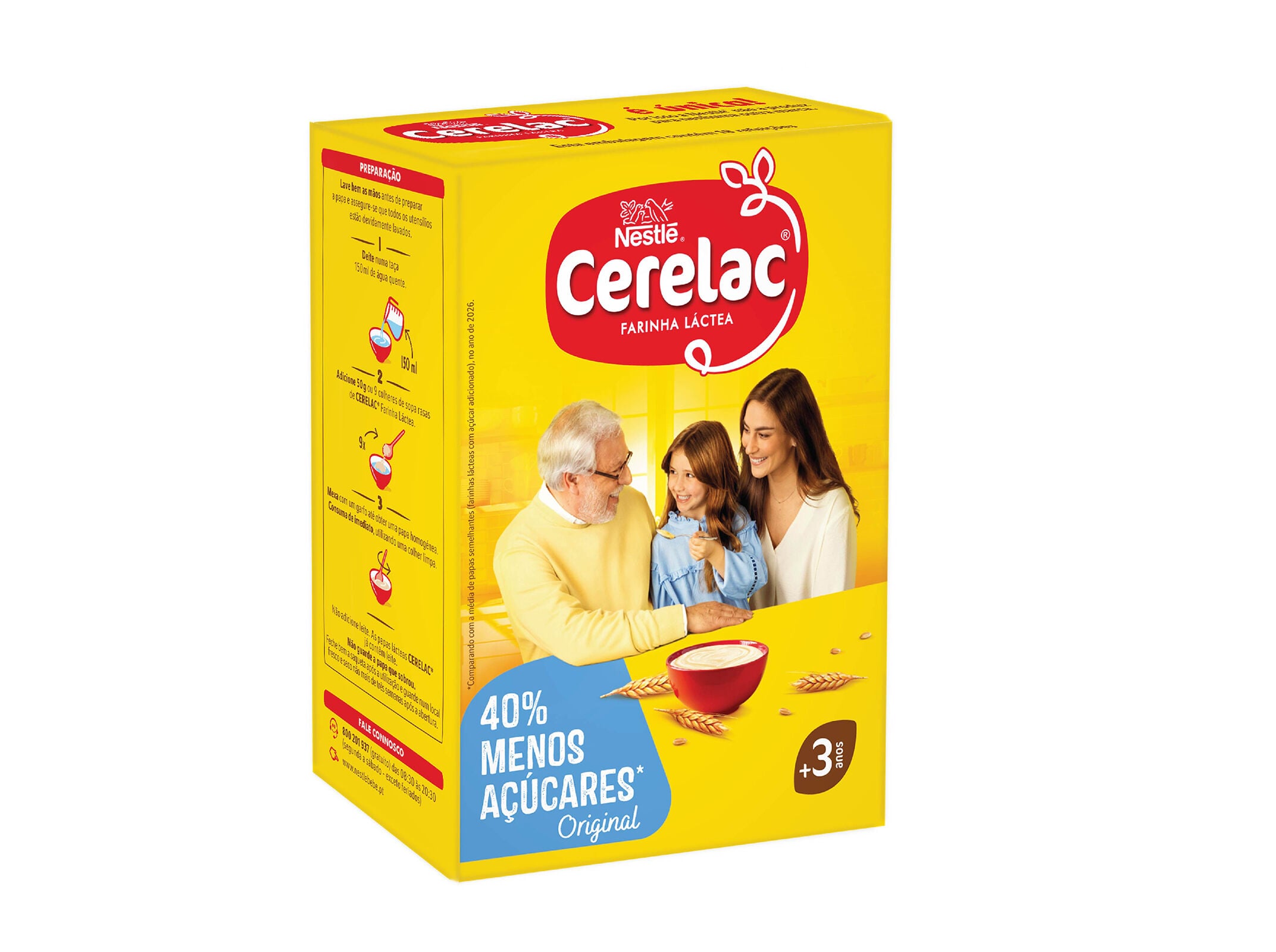 FARINHA L&Aacute;CTEA CERELAC -40% A&Ccedil;UCAR 900GR image number 1