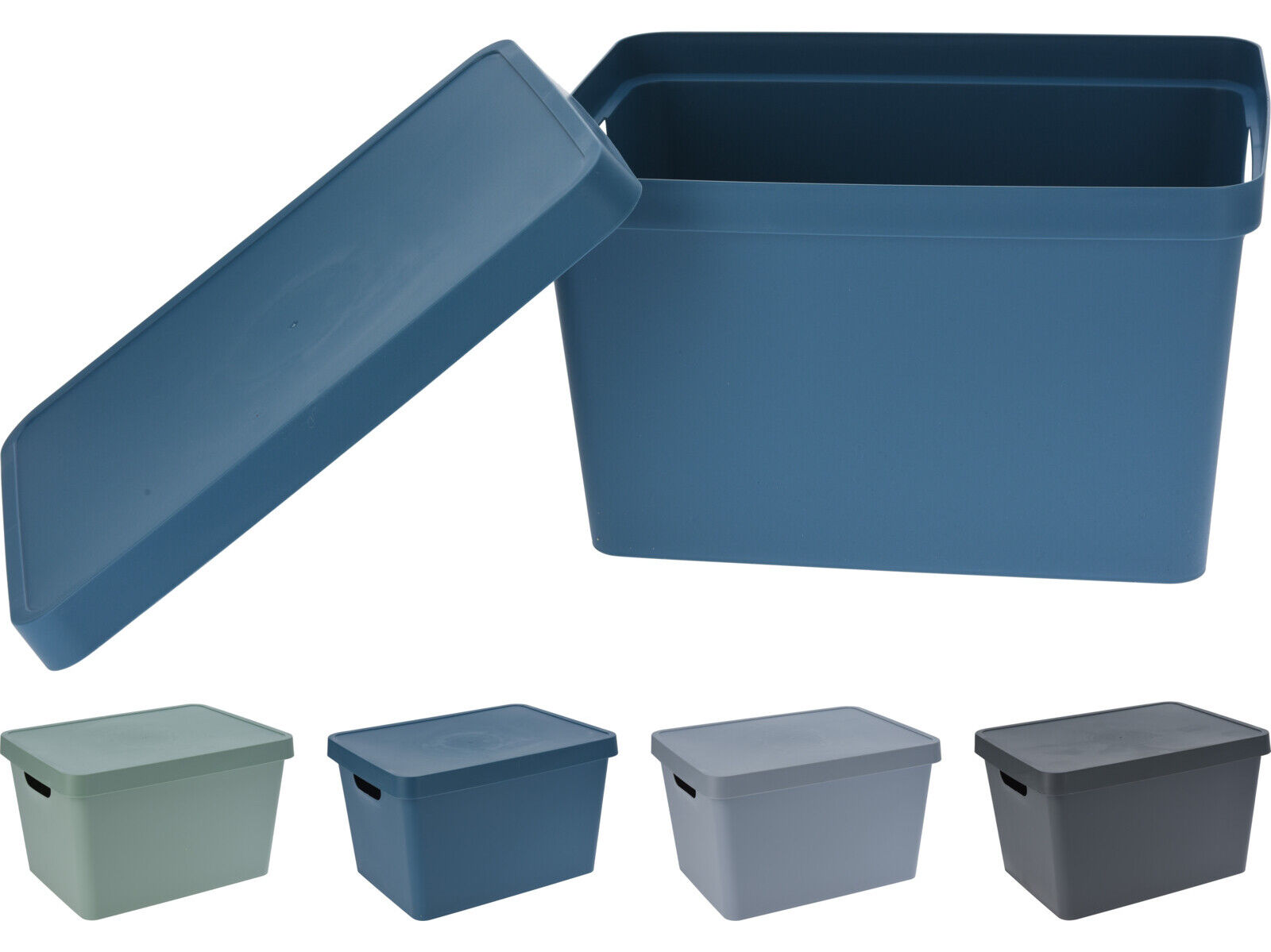 CAIXA PARA ARRUMA&Ccedil;&Atilde;O COM TAMPA 27.7X37X21.8CM CORES SORTIDAS image number 1